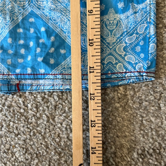 Cowboy hardware shirt baby boy 6m blue paisley pearl snap western rodeo cowboy - Picture 10 of 12